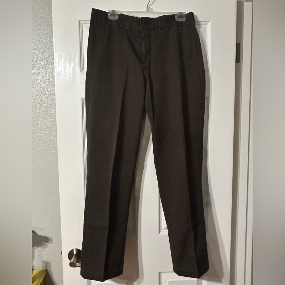 Dickies Men's Dark Brown Chinos